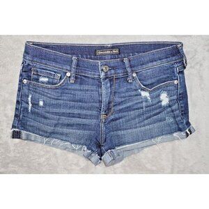 Abercrombie & Fitch Distressed Denim Shorts - Size 27 (4/6)